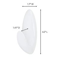 Haak voor ophanging 3M 2,2 Kg Wit Plastic (1 Stuks) - thumbnail