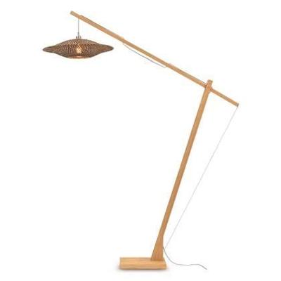 GOOD&MOJO Vloerlamp 'Bali' Bamboe, 207cm, kleur Zwart/Naturel