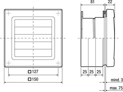 Maico Ventilatoren Maico Vensterinbouwset