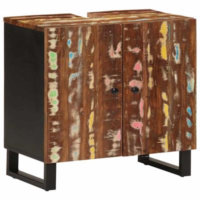Wastafelkast 62x33x58 cm massief recycled hout en bewerkt hout Wastafelkast 62x33x58 cm massief recycled hout en bewerkt hout