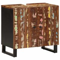 Wastafelkast 62x33x58 cm massief recycled hout en bewerkt hout - thumbnail