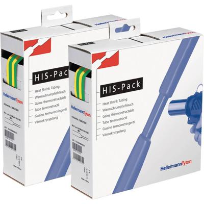 HellermannTyton 300-30487 Krimpkous zonder lijm Groen, Geel 4.80 mm 2.40 mm Krimpverhouding:2:1 10 m