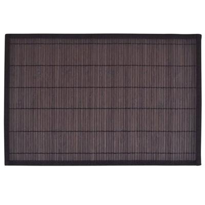 VidaXL 6 placemats bamboe 30 x 45 cm donkerbruin