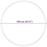 VidaXL Antislip shaggy tapijt crème 120 x 120 cm pp - thumbnail