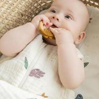 Done By Deer bijtring deer friends mosterd/roze, 2st. - thumbnail