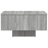 Salontafel 60x60x31,5 cm bewerkt hout grijs sonoma eikenkleurig - thumbnail