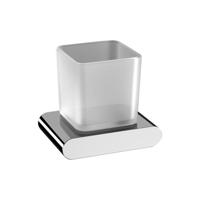 Bekerhouder Sapho Flori Hangend 12.2x10.6 cm Chroom / Satijnglas - thumbnail