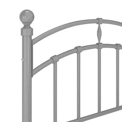 Bedframe metaal grijs 100x200 cm Bedframe metaal grijs 100x200 cm