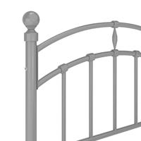 Bedframe metaal grijs 100x200 cm - thumbnail