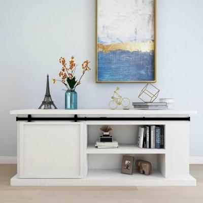 VidaXL Ophangset voor minischuifdeur 200 cm koolstofstaal