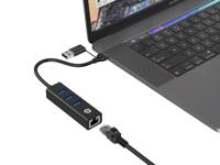 Conceptronic laptop dock & poortreplicator USB 3.2 Gen 1 (3.1 Gen 1) Type-A Zwart - thumbnail