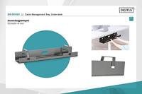 Digitus DA-90450 Hangrail (l x b x h) 600 x 135 x 108 mm Zwart 1 stuk(s) - thumbnail