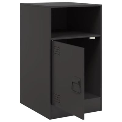 Nachtkastjes 2 st 34,5x39x62 cm staal zwart