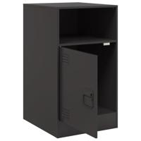 Nachtkastjes 2 st 34,5x39x62 cm staal zwart - thumbnail