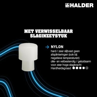 Halder SIMPLEX-Aktionsbox KFZ 3749s001 Kunststof hamer Terugslagvrij 2400 130 mm 1 stuk(s)