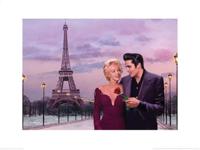 Kunstdruk Chris Consani - Paris Sunset 80x60cm - thumbnail
