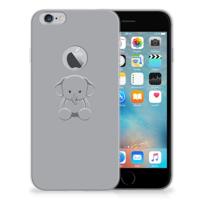Apple iPhone 6 Plus | 6s Plus Telefoonhoesje met Naam Grijs Baby Olifant - thumbnail