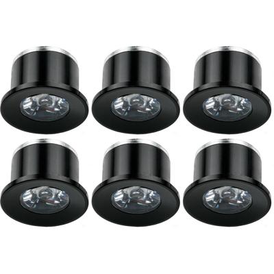 Velvalux LED Veranda Inbouwspots 6-Pack - 1W Natuurlijk Wit 4000K