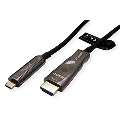 ROLINE USB type C - HDMI (AOC) adapterkabel, M/M, 4K60,, 30 m