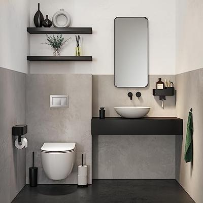 Tiger 2-Store Toiletrolhouder met opbergbakje Zwart 800378