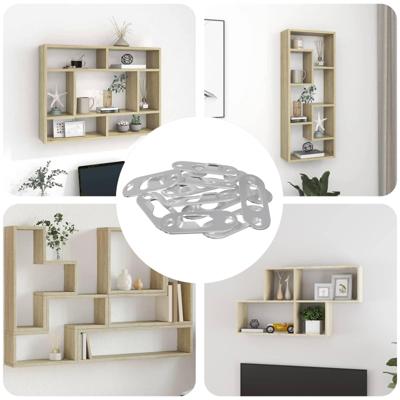 VidaXL Sleufhanger 3673 pcs zilver 45 x 16 x 3.5 mm ijzer