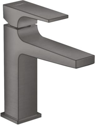 Wastafelmengkraan Metropol HansGrohe Eengreeps 110 met Rechte Greep en Push-Open Afvoer Geborsteld Zwart Chroom Wastafelmengkraan Metropol HansGrohe Eengreeps 110 met Rechte Greep en Push-Open Afvoer Geborsteld Zwart Chroom