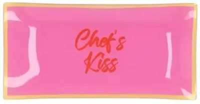 Daan Kromhout Design tegeltje glas chef's kiss 20x10cm