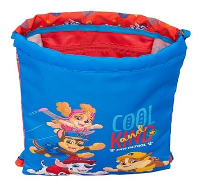 Rugtas met Koordjes The Paw Patrol Cool Blauw Rood 26 x 34 x 1 cm