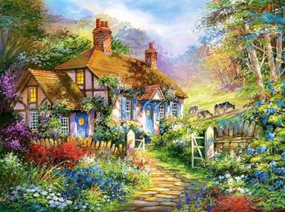 Selecta Castorland legpuzzel forrest cottage, 3000st.