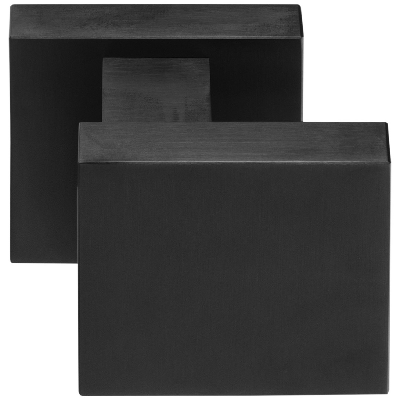 Formani | Voordeurknop LSQ60V Vast op Rozet | PVD mat zwart Formani | Voordeurknop LSQ60V Vast op Rozet | PVD mat zwart