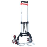 VidaXL Traptrolley inklapbaar 70 kg aluminium zilverkleurig - thumbnail