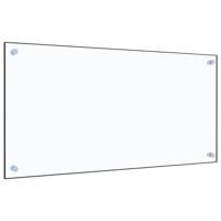VidaXL Spatscherm keuken 80x40 cm gehard glas transparant - thumbnail