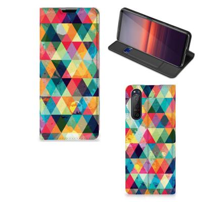 Sony Xperia 5 II | Hoesje met Magneet | Geruit Sony Xperia 5 II | Hoesje met Magneet | Geruit