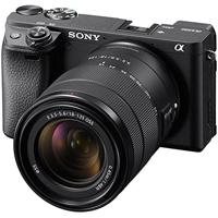 Sony Alpha 6400 camera met E-bevestiging en APS-C-sensor + 18-135mm-zoomlens - LCE-6400M - thumbnail