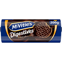 McVitie&apos;s Digestives Pure Chocolade Tarwebiscuit met Pure Chocolade 266 g bij Jumbo - thumbnail