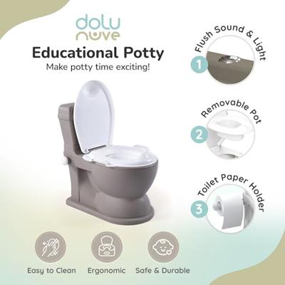 Dolu XL Educatief Potty Steengrijs