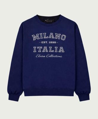 Elvira Casuals Sweater Mila E1 26-050 Sweater 100 Navy