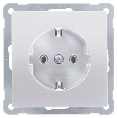 PEHA by Honeywell 36811 Wandcontactdoos Inzetstuk 1-voudig Aluminium 1 stuk(s)