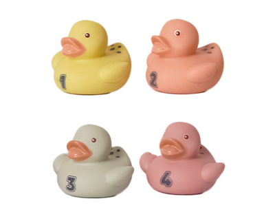 BIO Toys Bioplastic badeentjes (4 delig)