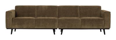 WOOOD Bank 'Statement' 4-zits, Rib, kleur Rock