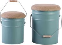 Leitmotiv Stool Set Buckets Grayed Jade - thumbnail