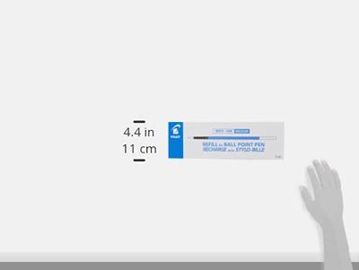 Balpenvulling pilot tbv acro 1000 m blauw | 12 stuks