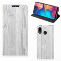 Samsung Galaxy A30 Book | Wallet Case | White Wood - thumbnail