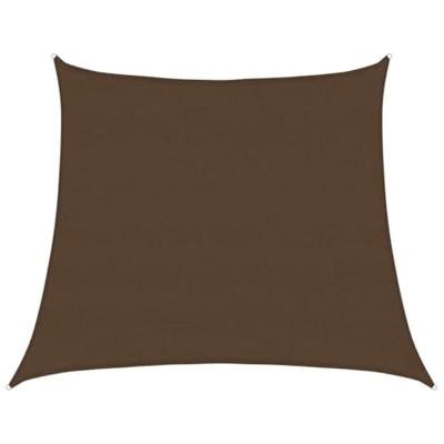 Zonnezeil 160 g/m² trapezium 4/5x4 m HDPE bruin