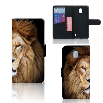 Nokia 1 Plus | Telefoonhoesje | Met pasjeshouder | Leeuw Nokia 1 Plus | Telefoonhoesje | Met pasjeshouder | Leeuw