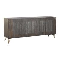 Dressoir DKD Home Decor Metaal Bruin Mangohout (177 x 45 x 77 cm) - thumbnail