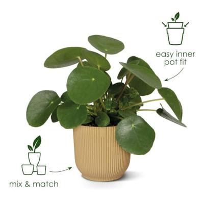 Elho Bloempot Vibes Fold Diepblauw Ø25cm - thumbnail