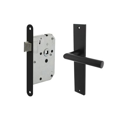 Mooi Deurbeslag Deurbeslag set Ferro met loopslot