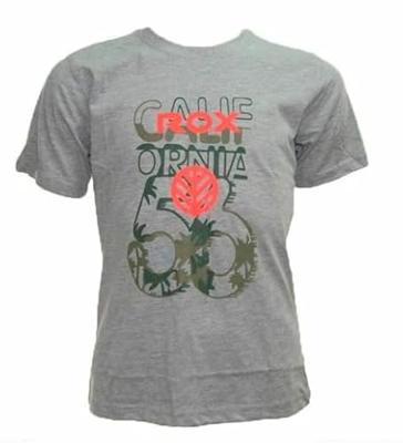 Heren-T-Shirt met Korte Mouwen Rox California 56 Lichtgrijs - Maat: XL