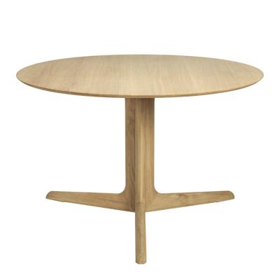 Ethnicraft Ronde Eettafel 'Corto' Geolied Eikenhout, 120cm